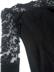 Black Net Dress For Party