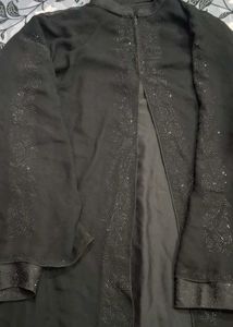 Elegant Black Abaya with Embellishments