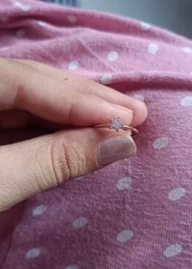 Giva 925 Real Silver Rose Gold Star Ring