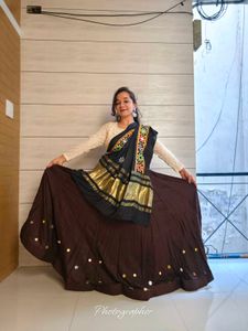 Brown Ethnic Navratri Choli