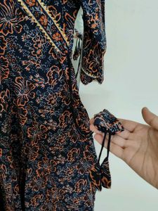 Floral Print Anarkali Kurti