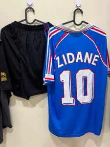 Zidane 1998 World cup winner football jersey set