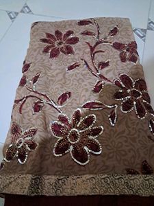 Brown Colour Saree