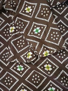 Patterned Brown Kurta