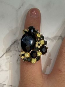 Black Stone Ring For Women