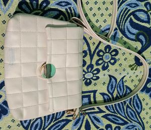 Beautiful Beige Colour Sling Bag For Women