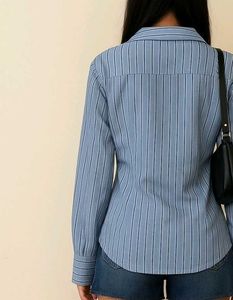 Striped Fitted Women Shirt