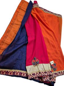 Beautiful Orange Saree