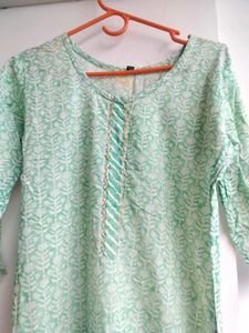 Green Colour Kurta Set