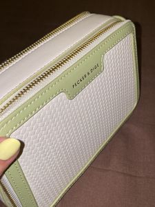 White/Green Bag