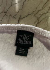 Ribbed White Bodysuit
