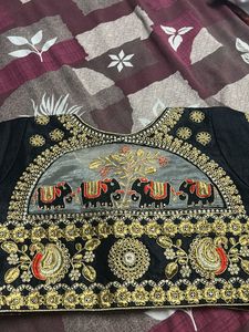Black Embroidered Blouse