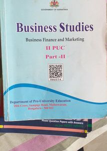 2nd PUC Business Studies And English Text Book