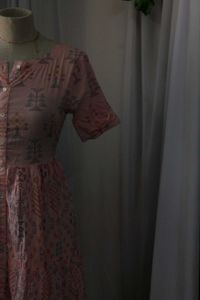 Peach Floral Dress