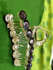 Bejeweled Hair Claw Clip Black 🖤