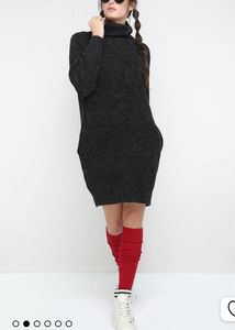 Turtle neck winter dress