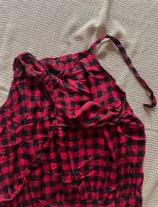 Red Gingham Top