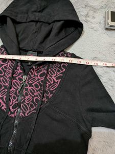 Y2K bebe monogram print Hoodie