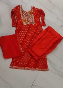 Neck Work Dress Set