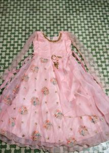 Pink Floral Girls Dress