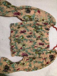 Floral Print Long Sleeve Top