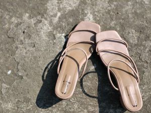Elegant Nude Strappy Sandals