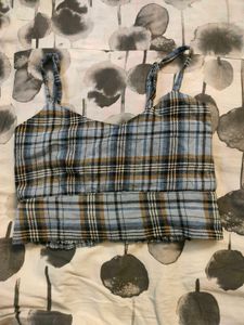 Plaid Cami Top