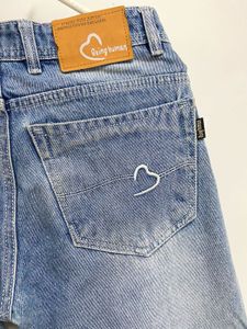 BEING HUMAN LIGHT BLUE WIDE LEG DENIM  JEANS