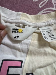 H&amp;M Smiley Face Graphic Tee