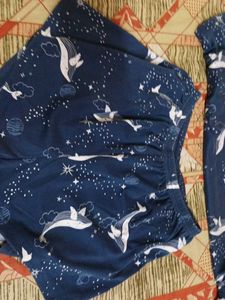 Whale Print Pajama Set