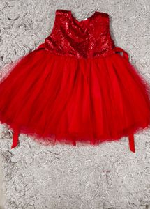 Red Sequin Party Dress