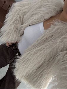Luxury Grey Fur Coat