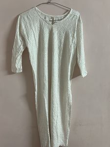 White Embroidered Kurta