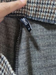 Houndstooth Split Hem Pants