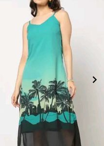 Tropical Print Sundress