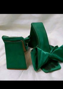 Designer Green Heels