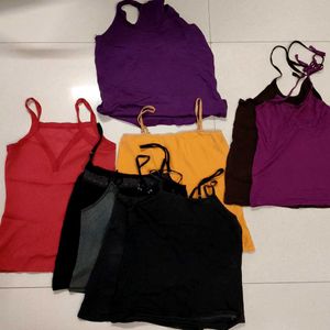 Set Of 9 Camisoles & Slips