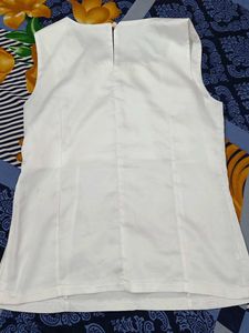White Sleeveless Top