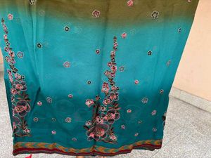 Saree Blue Green