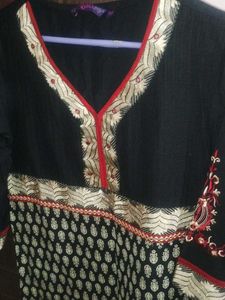Elegant Black Kurta
