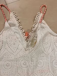 White And Pink Top