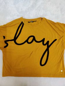 MUSTARD YELLOW CROP TOP