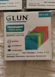 Glun Brand Sticky Notes 7 Peice