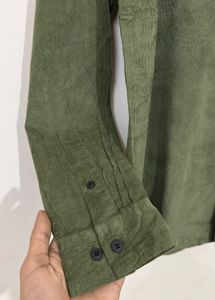 Olive Green Corduroy Shirt