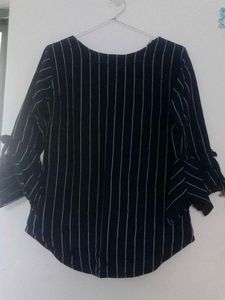 Striped Navy Top