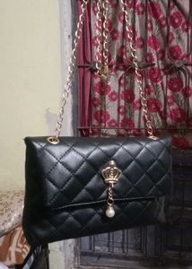 Black Travel Bag And Purse