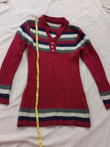 Striped Knit Sweater ( warm Top)