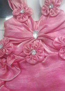 Pink Flower Girl Dress