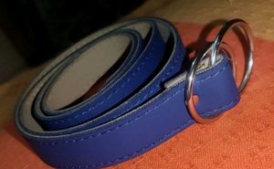 Blue Double Ring Belt