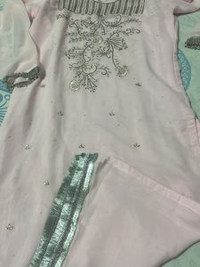 baby pink kurta set